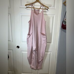 FP Movement Hatch Maternity Light Pink Sleeveless Romper
